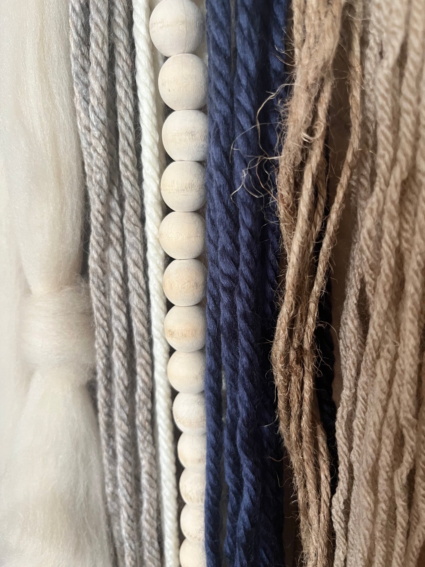 Fall Frost Textured Wall Hanging with Naturally Sourced Wood