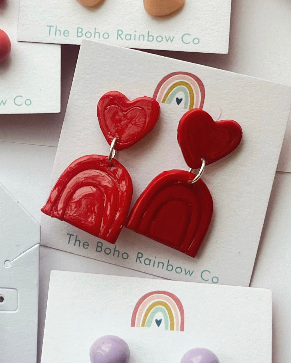 Red Rainbow Hearts