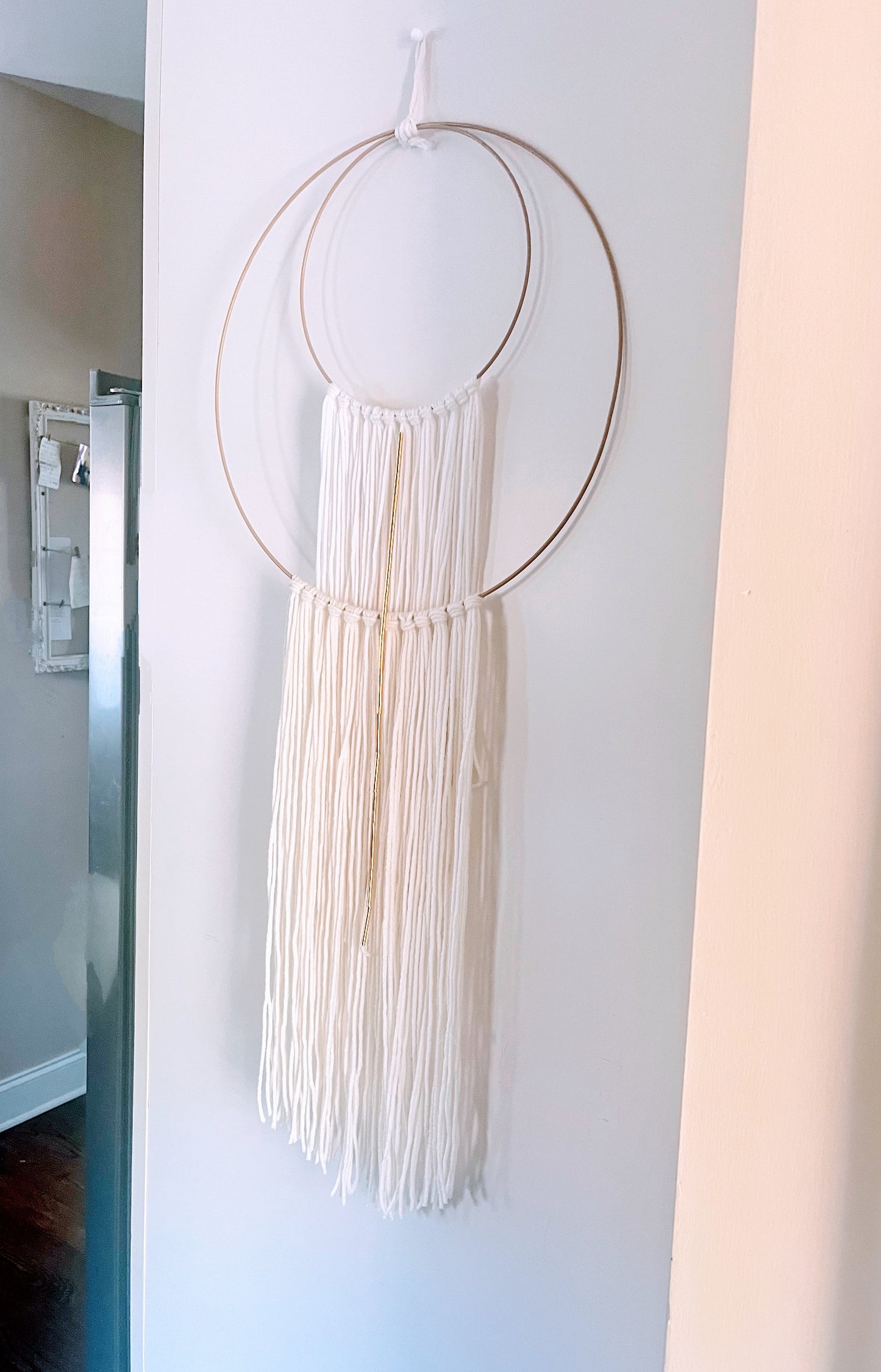 Ivory & Gold Halo Wall Hanging