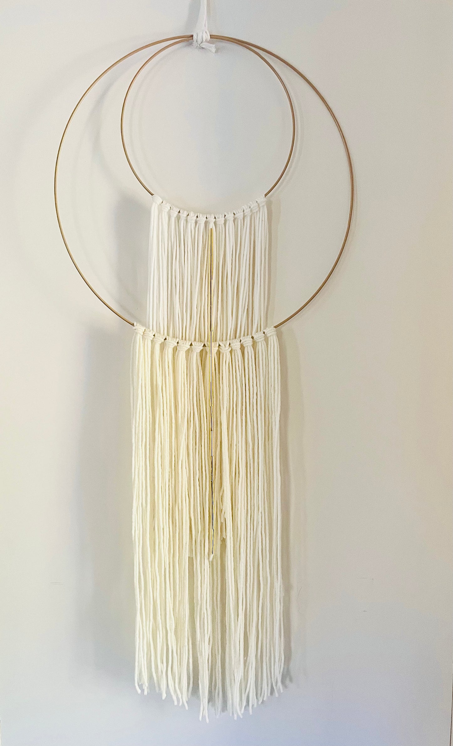Ivory & Gold Halo Wall Hanging