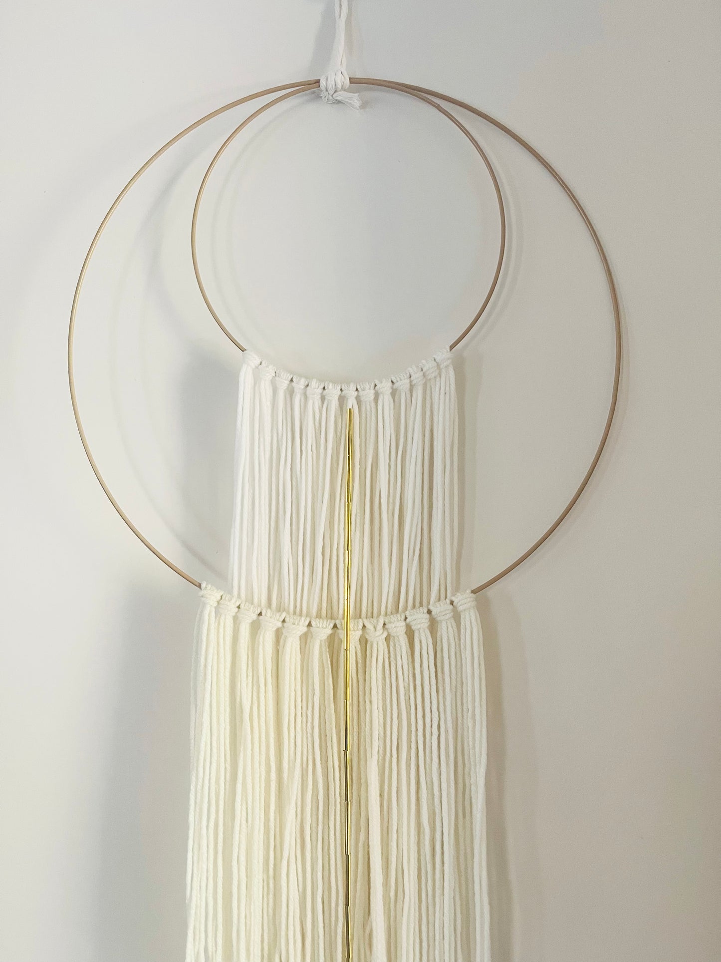 Ivory & Gold Halo Wall Hanging
