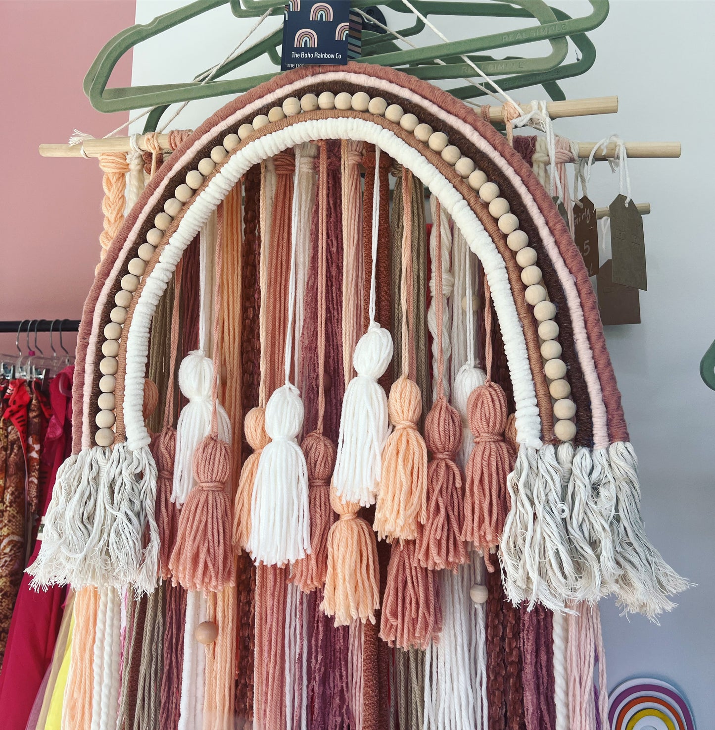 Large Custom Macrame Rainbow
