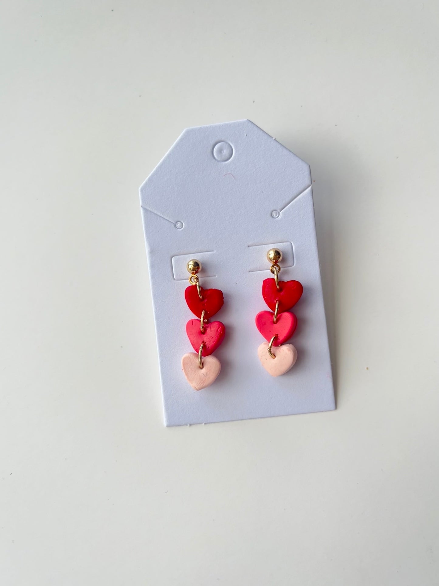 Falling Hearts Dangling Earrings