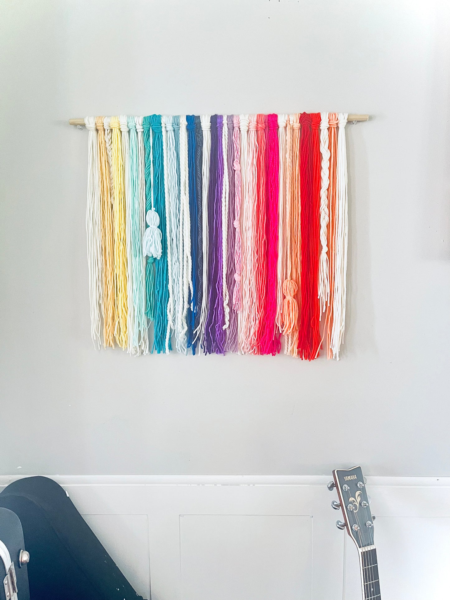 Vibrant Boho Rainbow Wall Hanging