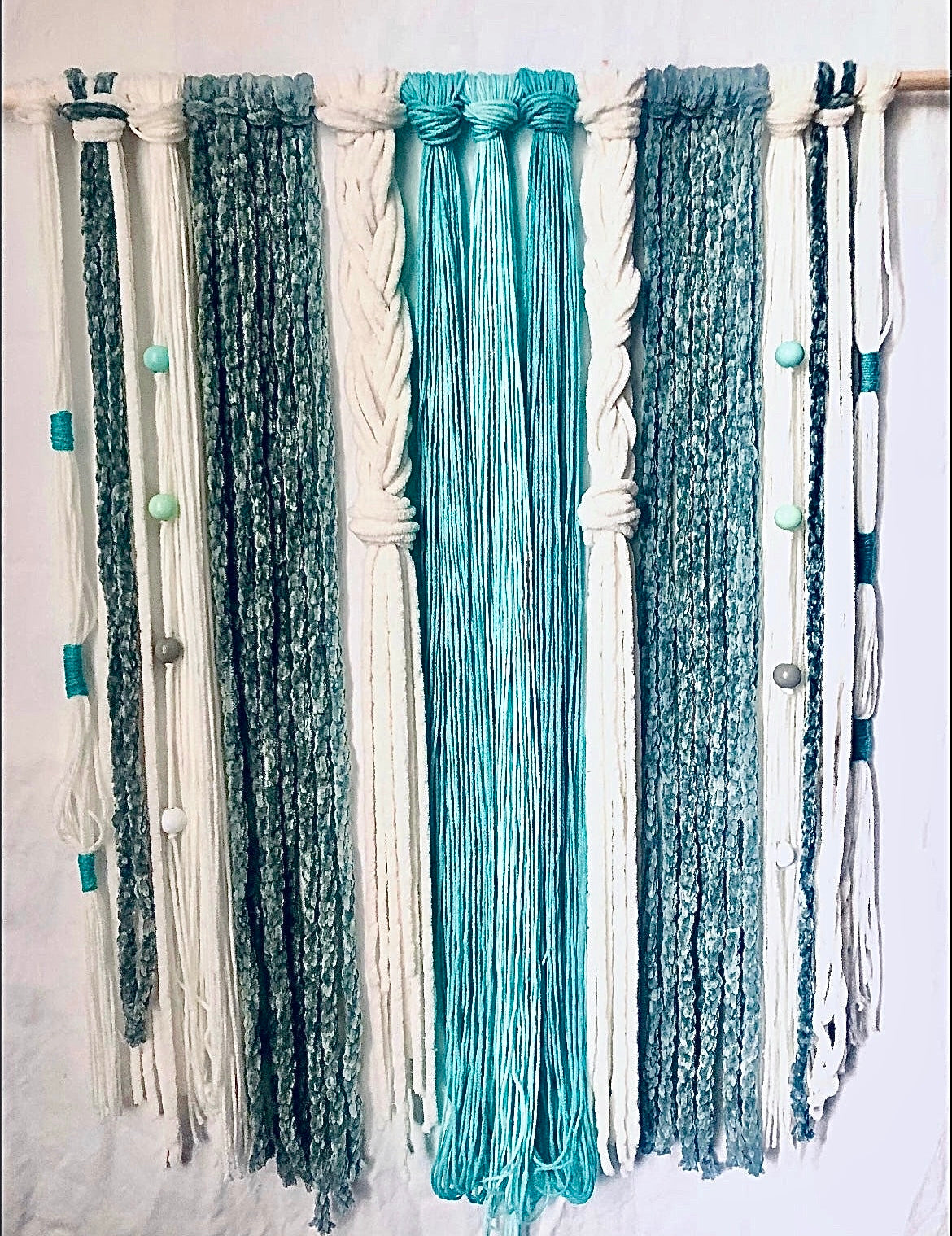 Sea Glass and Turquoise Wall Hanging