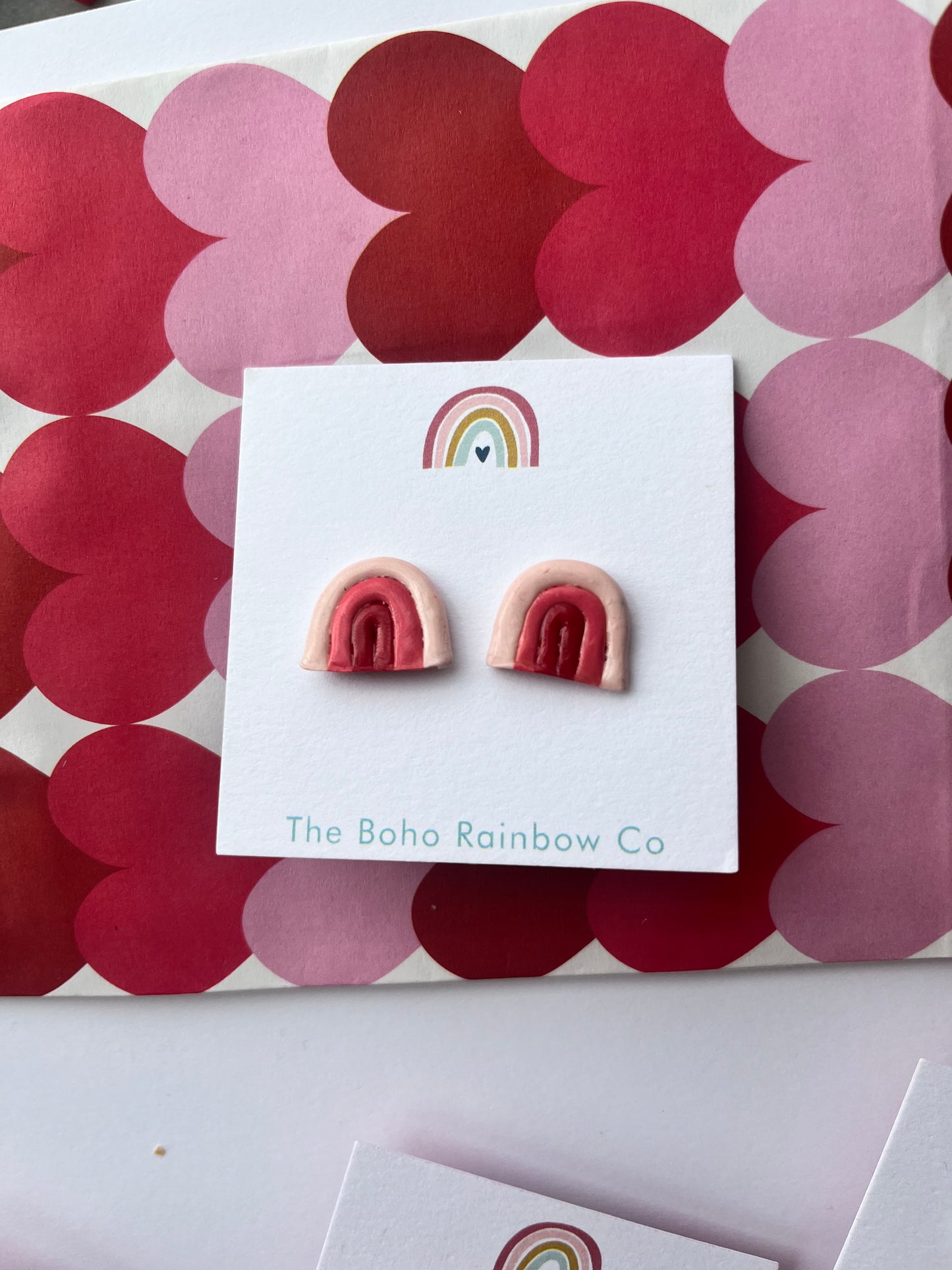 Rainbow Clay Studs